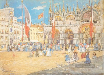  Maurice Kunst - St Marks postImpressionismus Maurice Prendergast Venedig